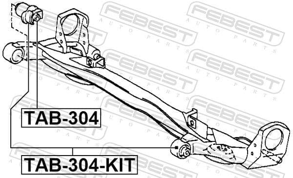 Repair Kit, axle beam TAB-304-KIT - image 2