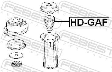 Rubber Buffer, suspension HD-GAF - image 2
