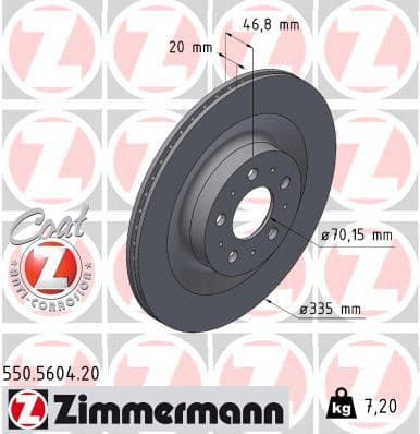 Brake Disc COAT Z 550.5604.20