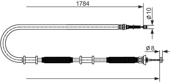 Cable Pull, parking brake 1987482587