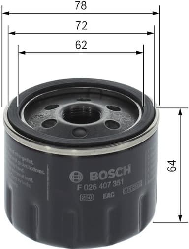 Oil Filter F 026 407 351 - image 5