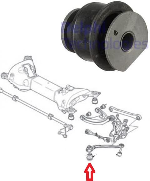 Silentblock rear axle TD1825W