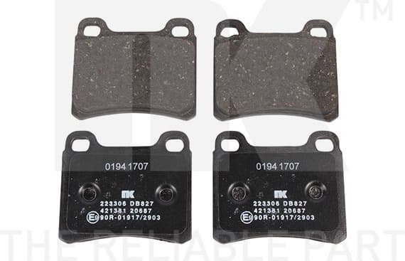 Brake Pad Set, disc brake 223306