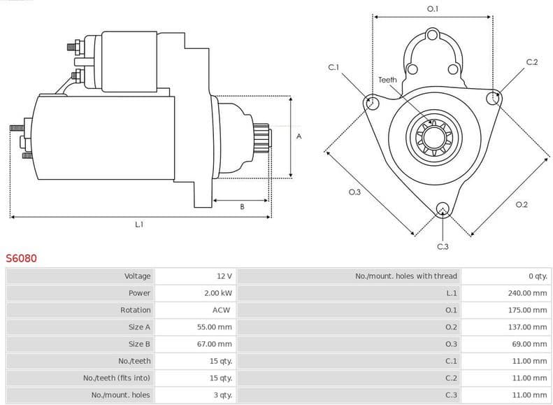 Starter AS S6080 - image 5