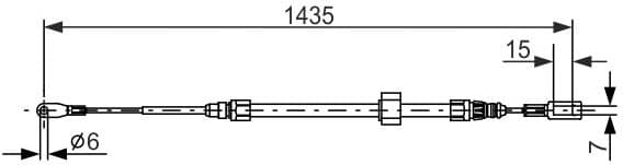 Cable Pull, parking brake 1987477853