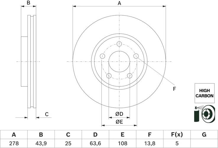 Brake Disc 0 986 479 H66