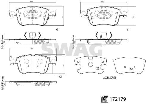 Brake Pad Set, disc brake 33 10 7334 - image 2