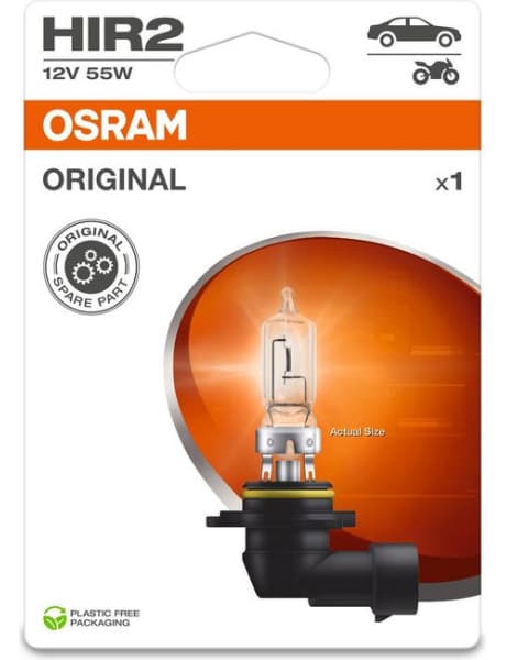 Osram lemputė HIR2 55W 12V PX22D BLI1DK - 9012-1BL (OSRAM) - Autoera