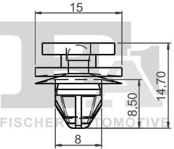 Clip, trim/protection strip 22-40009.5 - image 2