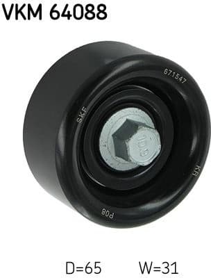 Deflection/Guide Pulley, V-ribbed belt VKM 64088