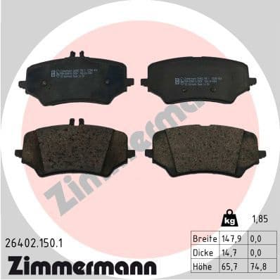 Brake Pad Set, disc brake 26402.150.1