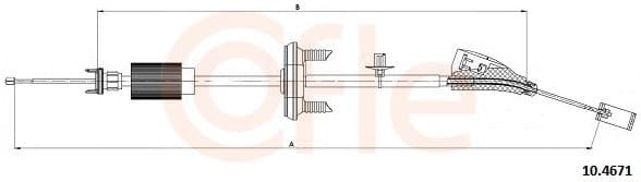 Cable Pull, parking brake 92.10.4671
