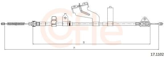 Cable Pull, parking brake 92.17.1102