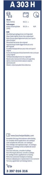 Wiper Blade Rear Aerotwin 3 397 016 316 - image 6