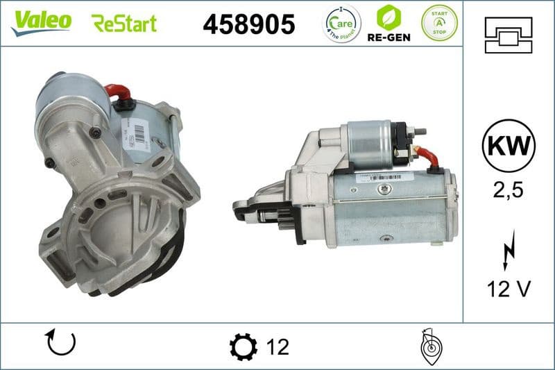 Starter VALEO RE-GEN REMANUFACTURED STOP&START 458905