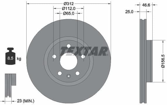 Brake Disc PRO 92343203