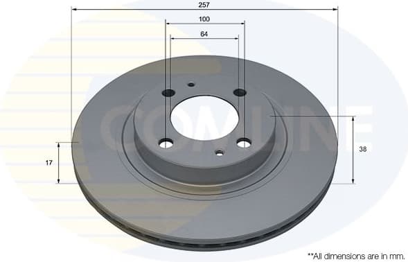 Brake Disc COATED ADC5038V
