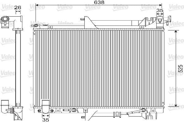 Radiator, engine cooling 733146
