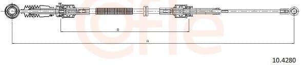 Cable Pull, manual transmission 92.10.4280