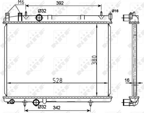 Radiator, engine cooling 53108A - image 2