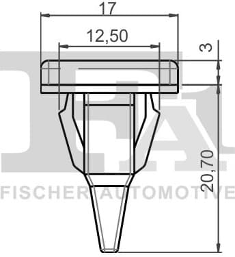 Clip, trim/protection strip 74-40029.25 - image 2