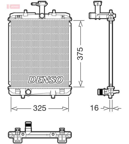 Radiator, engine cooling DRM07063