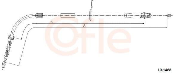 Cable Pull, parking brake 92.10.4308