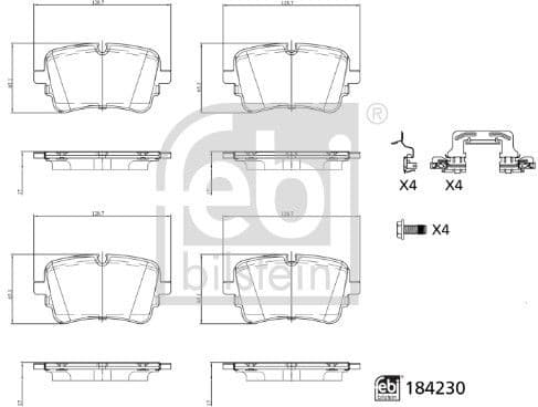 Brake Pad Set, disc brake 184230 - image 2