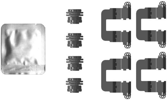 Accessory Kit, disc brake pad 82554500