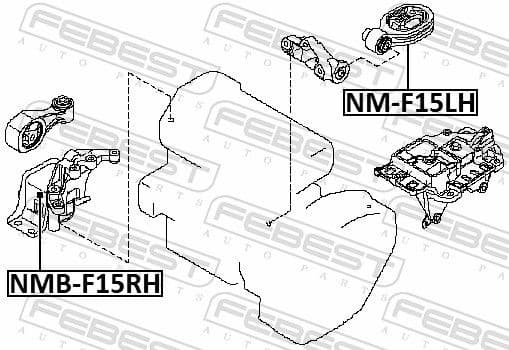Mounting, engine NMB-F15RH - image 2