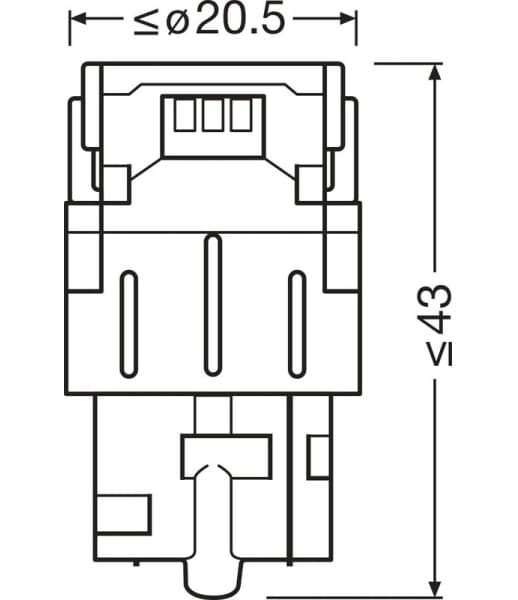 OSRAM LED Bulbs W21W WHITE 1,4W 12V W3X16D BLI2 2vnt - 7505DWP-2BL - image 2