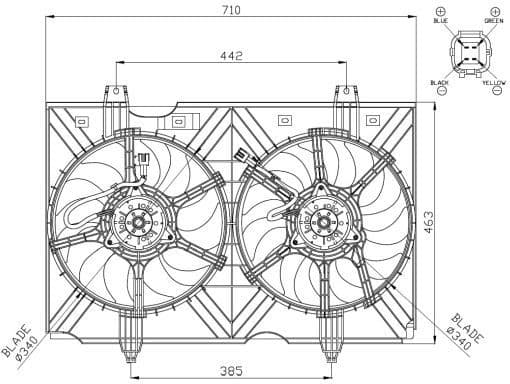 Fan, engine cooling 47942