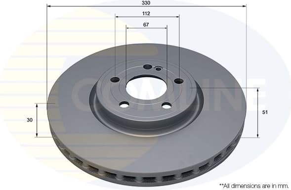 Brake Disc COATED ADC5225V