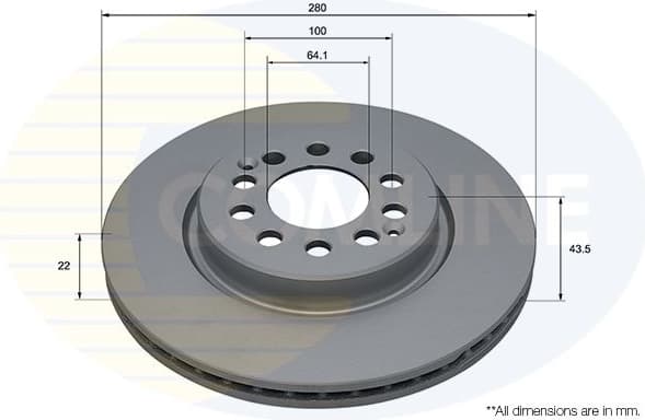 Brake Disc COATED ADC5200V