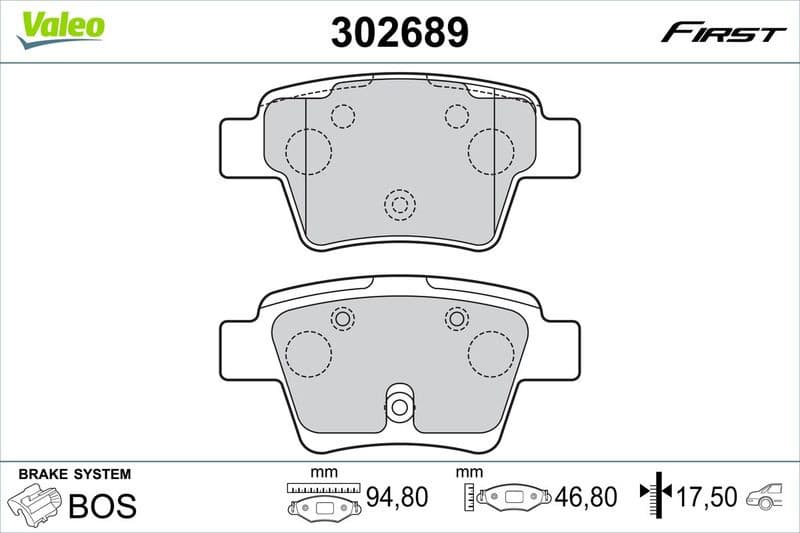 Brake Pad Set, disc brake ESSENTIAL 302689