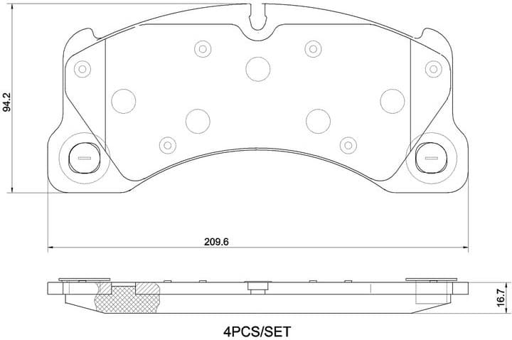 Brake Pad Set, disc brake PRIME LINE P 65 053