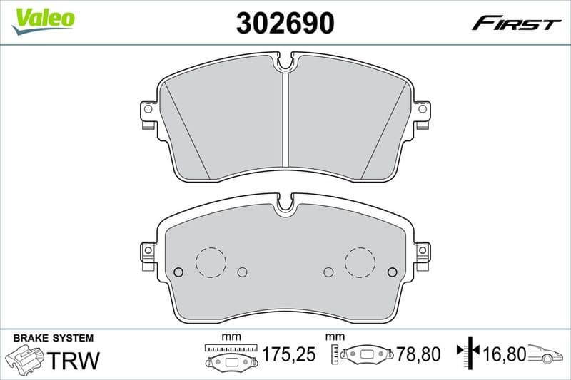 Brake Pad Set, disc brake ESSENTIAL 302690
