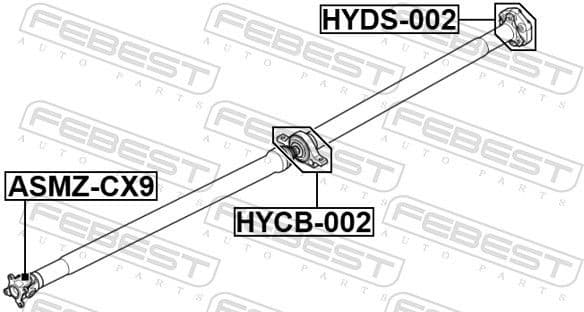 Bearing, propshaft centre bearing HYCB-002 - image 2