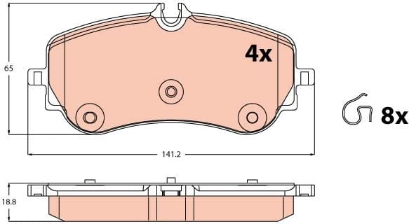 Brake Pad Set, disc brake GDB2379