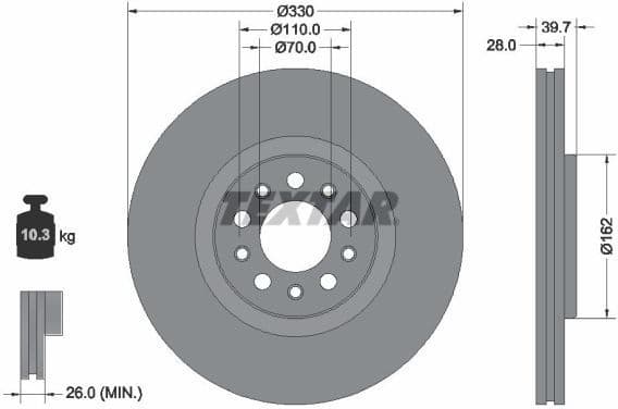 Brake Disc PRO 92351103