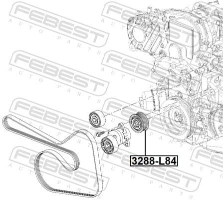 Deflection/Guide Pulley, V-ribbed belt 3288-L84 - image 2