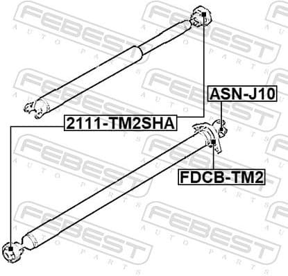 Bearing, propshaft centre bearing FDCB-TM2 - image 2