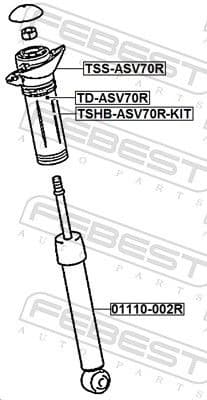 Dust Cover Kit, shock absorber TSHB-ASV70R-KIT - image 2
