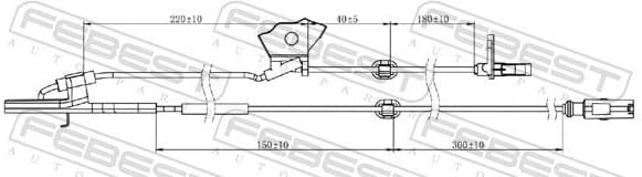 Sensor, wheel speed 01606-005 - image 2