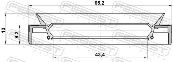 Shaft Seal, differential 95MEY-45650913R