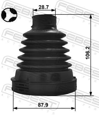 Bellow Kit, drive shaft 2515-EXPT - image 2
