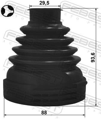 Bellow Kit, drive shaft 2515P-JUMPT - image 2