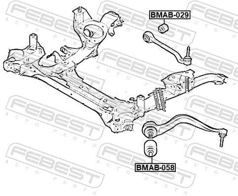 Mounting, control/trailing arm BMAB-058 - image 2