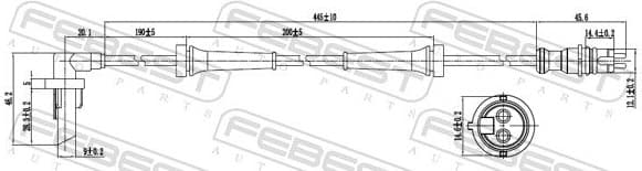 Sensor, wheel speed 24606-012