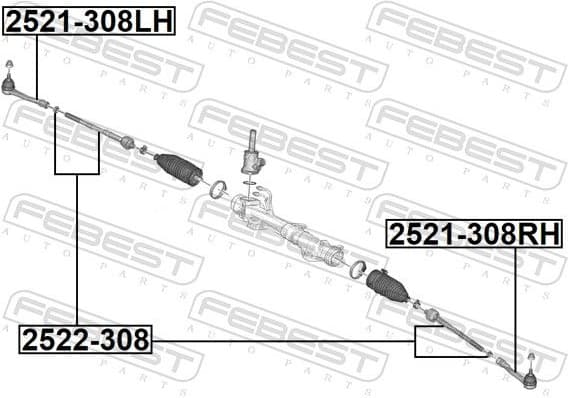 Inner Tie Rod 2522-308